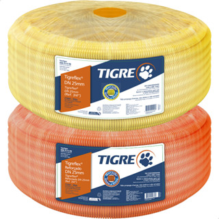 Conduíte 3/4, 1/2 e 1 50m Mangueira Eletroduto Corrugado Reforçado Tigre Original em Oferta na Shopee