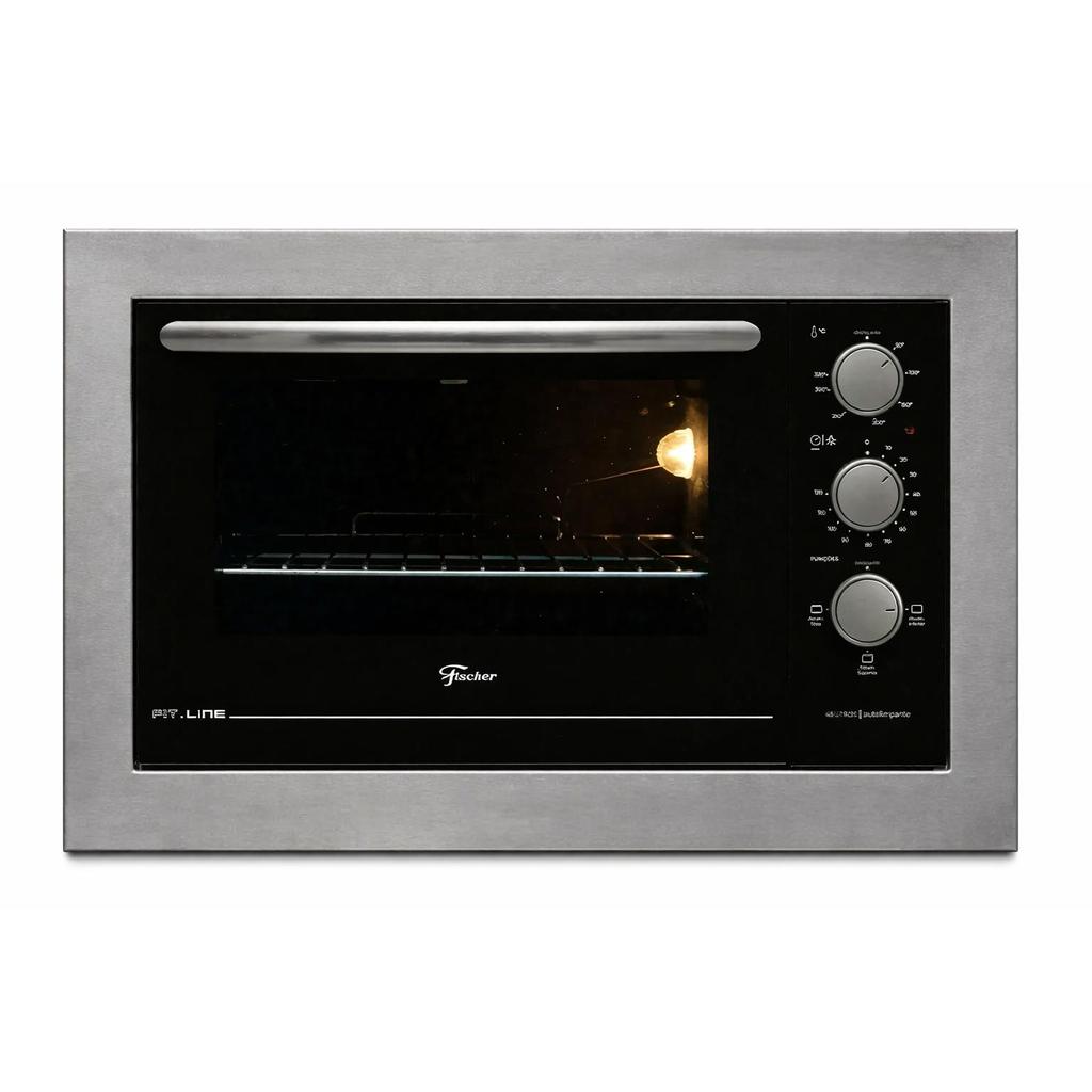 Forno Fischer Fit Line 48L de Embutir com Grill e Timer para Cozinhas Compactas em Oferta na Shopee