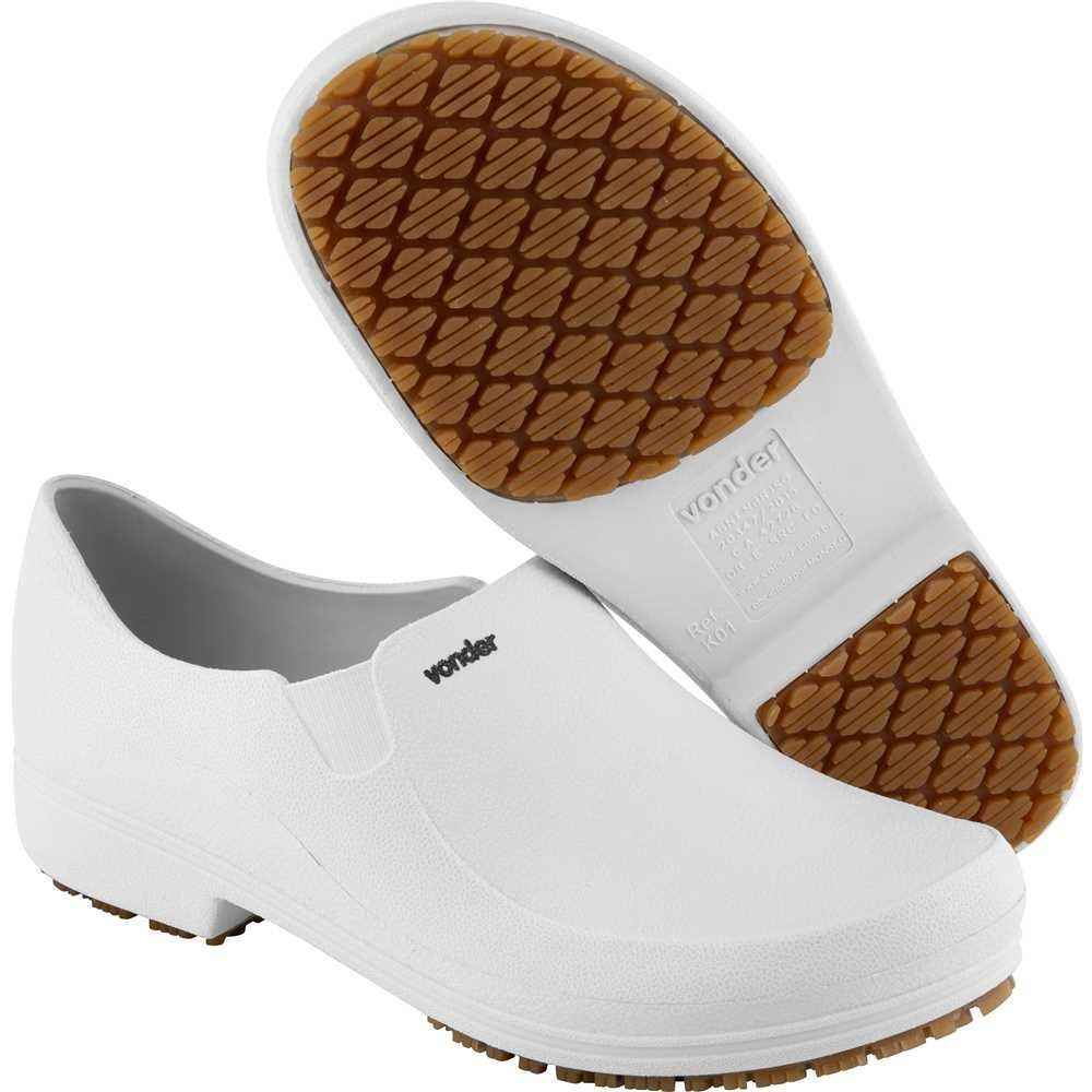 Sapato Antiderrapante e Impermeável Tam. 34 Branco Vonder