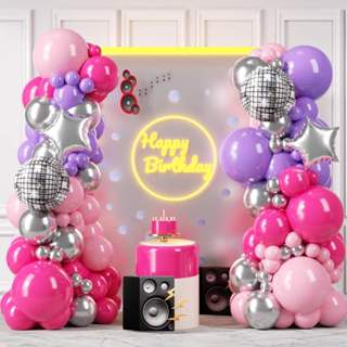 Balões Colorido Kit 123 Peças Aniversário Festas Para Criança Meninos Meninas M1090 em Oferta na Shopee