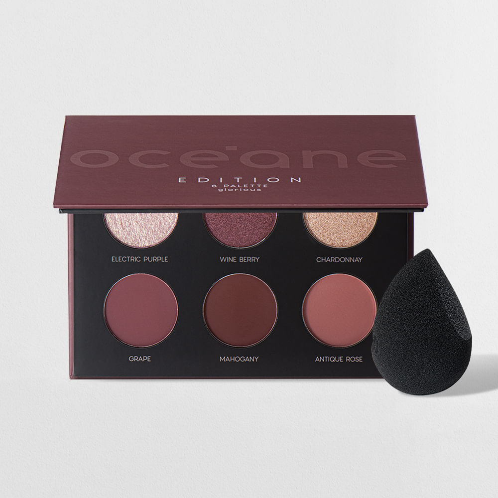 Paleta de Sombras Nude + Esponja de Maquiagem Flat Drop Edition (2 Produtos) em Oferta na Shopee