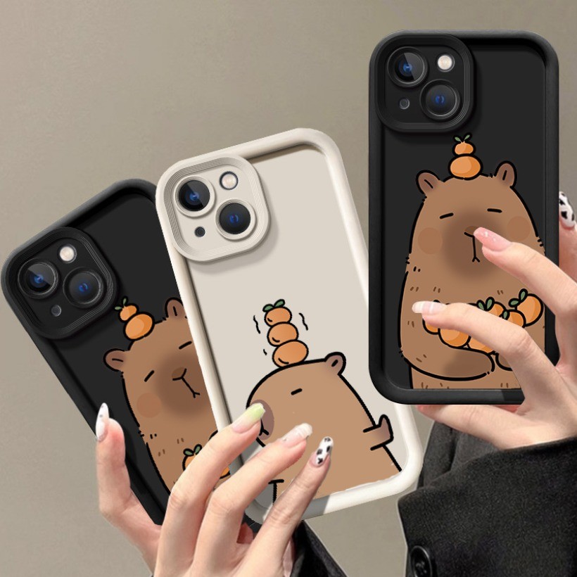 Compatível Para Samsung A15 A21S A22 A23 A24 A25 A31 A32 A33 A34 Caso De Telefone Dos Desenhos Animados Bonito Capivara 