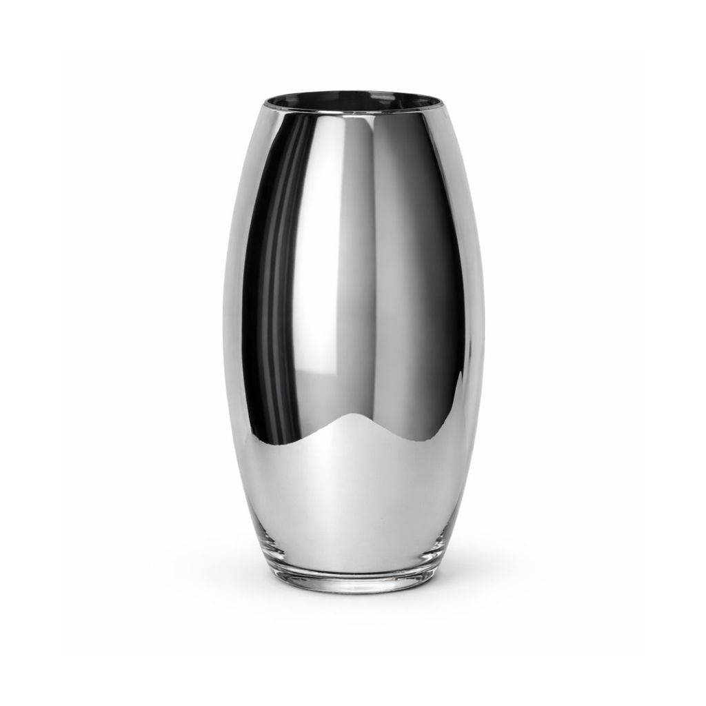 Vaso Oriental Vidro Grande Espelhado Decoração Enfeite Mesa Sala Festas Casamentos Buffet