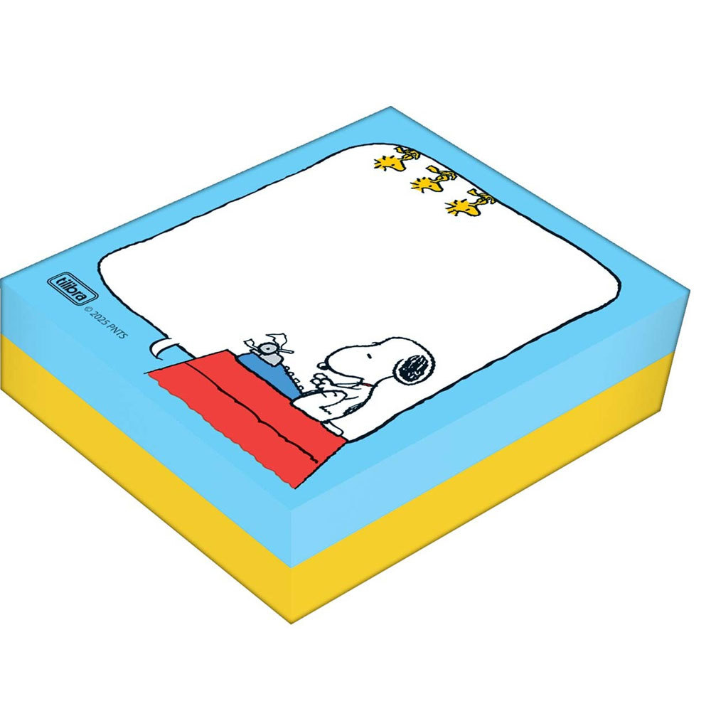 Bloco recado Tilembrete Snoopy 80x91mm 100 folhas 395196 Tilibra em Oferta na Shopee