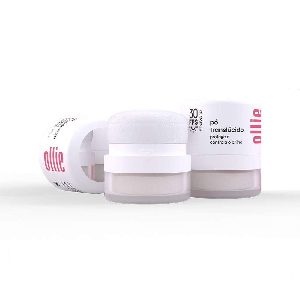 Pó Facial Translúcido Ollie FPS 30 5g em Oferta na Shopee