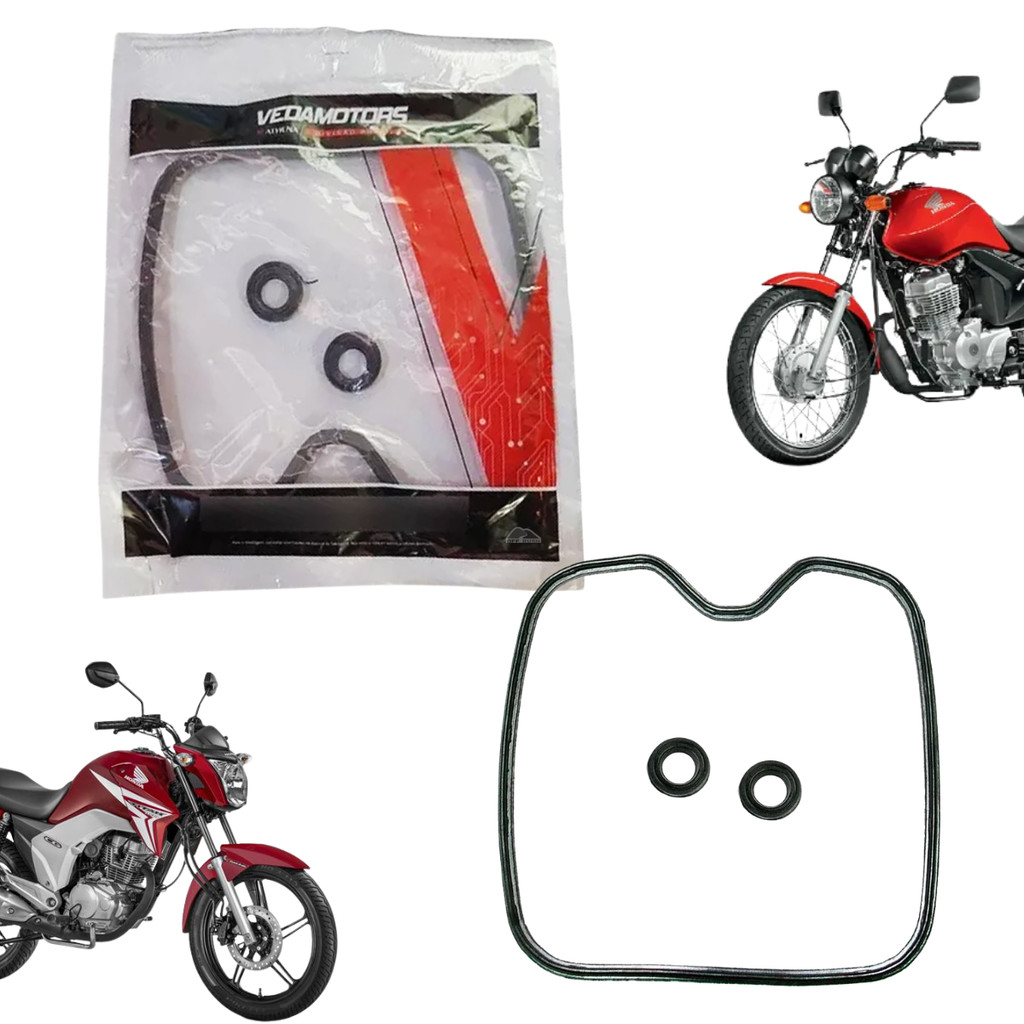 Guarnição Tampa Valvula Titan 150 04/15 Fan 125 09/15 Cargo 09/12 C/Coxim Vedamotors VE05084000001 em Oferta na Shopee