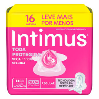 Absorvente Intimus Toda Protegida Dia Seca com Abas 16 Unidades Leve Mais Por Menos em Oferta na Shopee