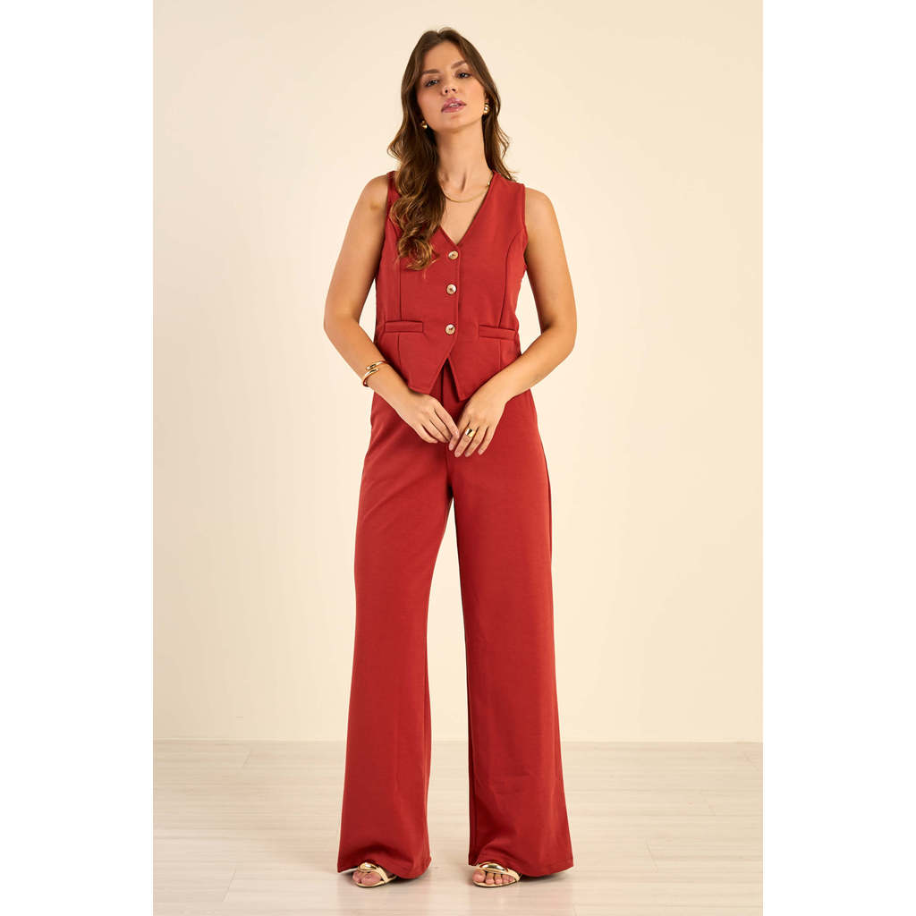 Calça Feminina Pantalona Marialícia em Oferta na Shopee
