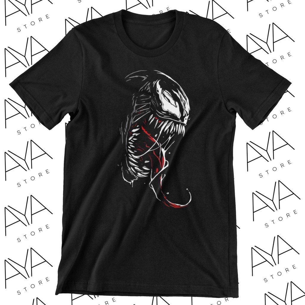 Camiseta Marvel Venom Homem Aranha dc Unissex 100% Algodão Premium Streetwear Envio Rápido Varias Cores! Plus Size Rock