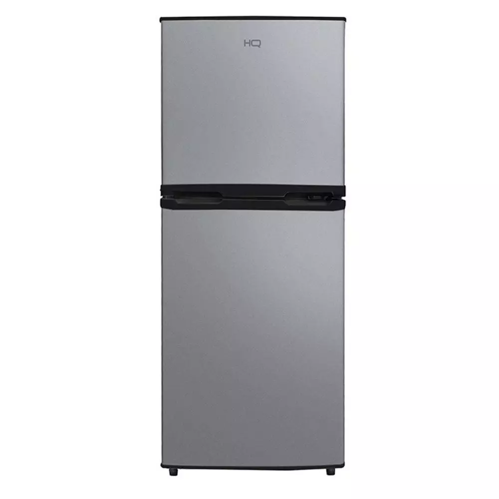 Geladeira Refrigerador Compacto HQ 140L Duplex Defrost, Baixo Consumo A+++ Preto/Cinza HQ-140RDF