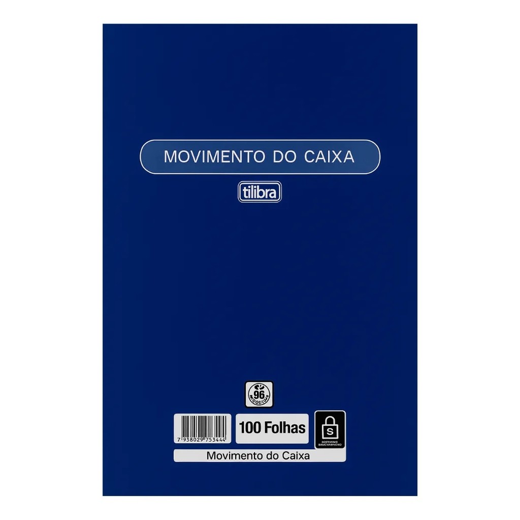 Livro Movimento De Caixa Grande 100 Folhas Tilibra