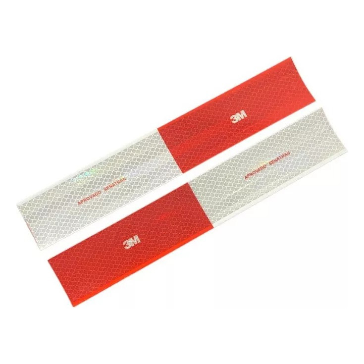Kit 6 Faixa Refletiva Marca 3M Onibus Caminhao Reboque Van Microonibus Carreta 30x5cm
