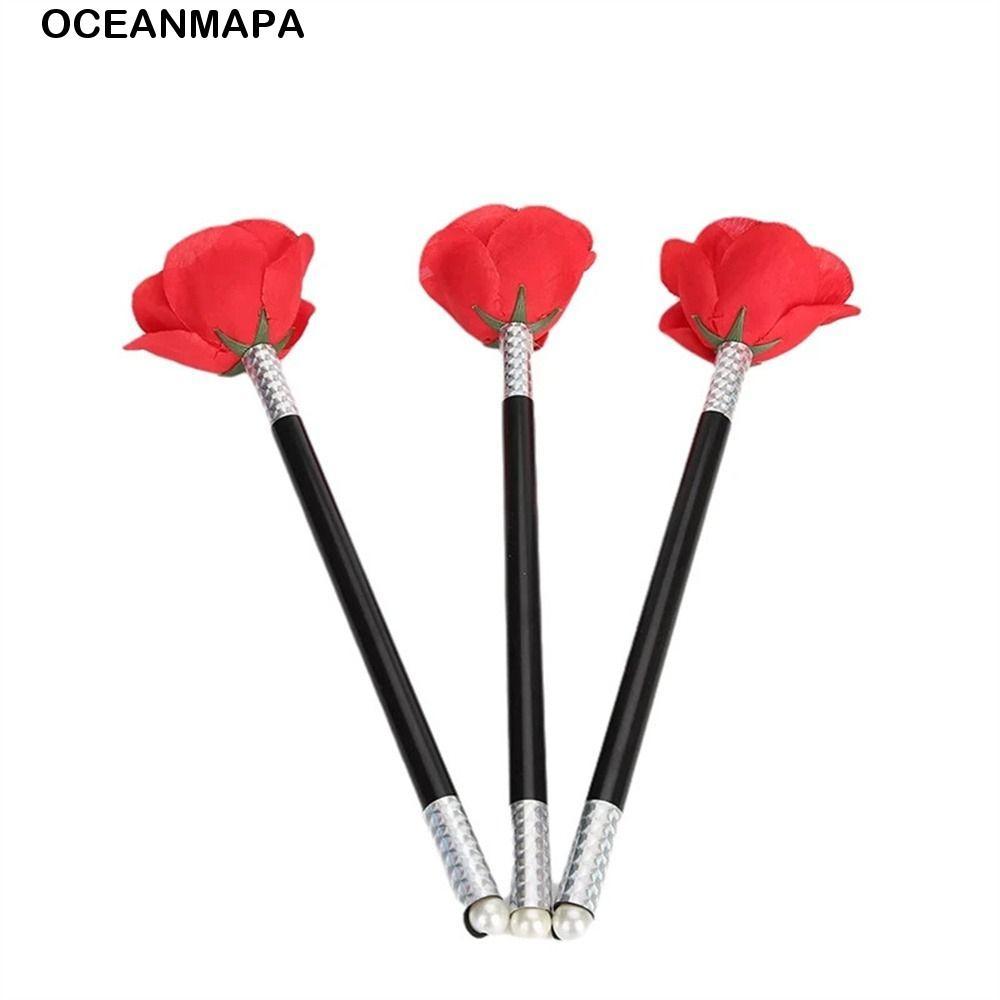 OCEANMAPA Vara Para Rosa , Adereços De Truques De Mágica De Flores De Palco De Rua , Varinha De Close-Up