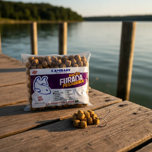 Ração Massa Furadinha Para Pesca Atrai Tamba Tilápia 120g