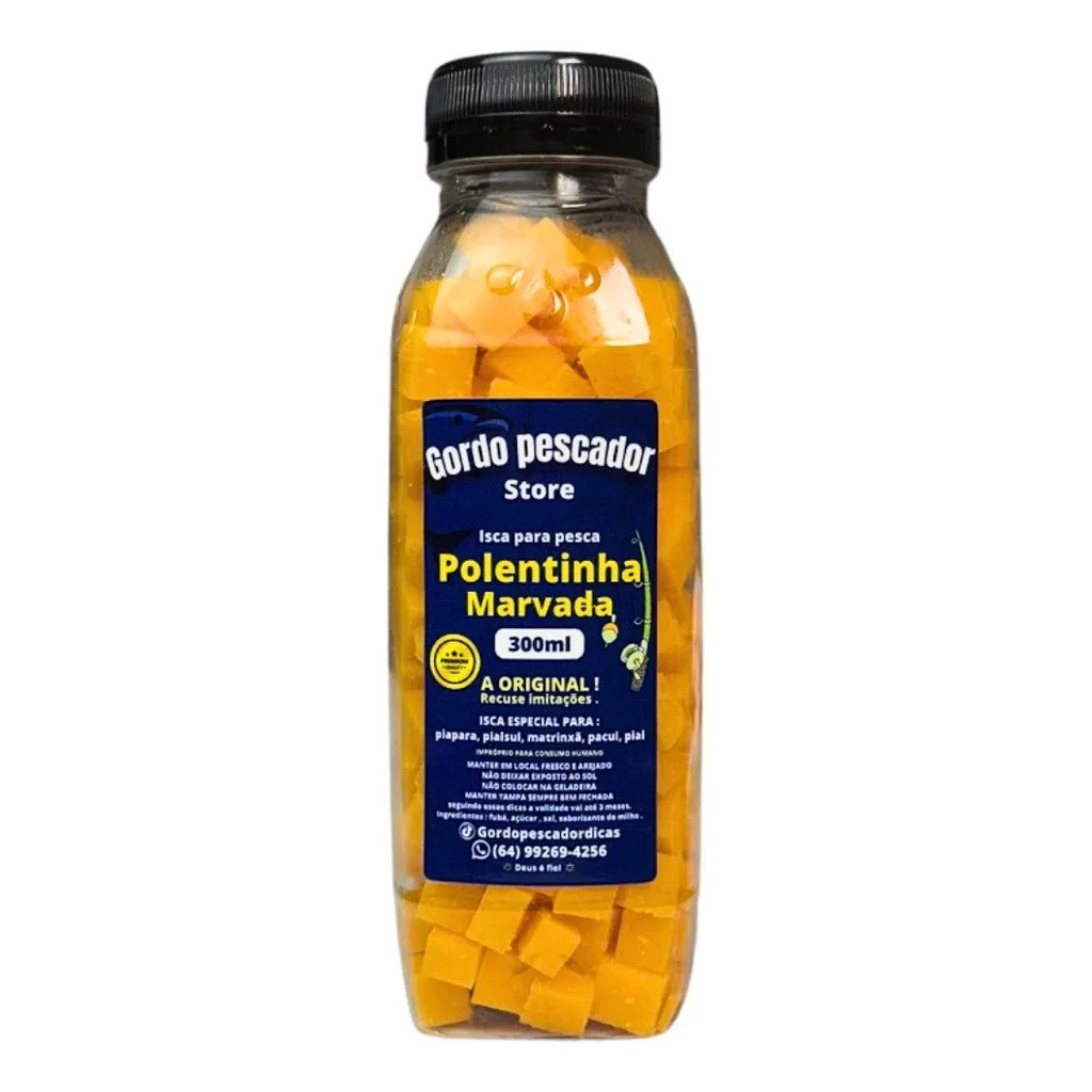 Isca Para Pesca Polentinha Marvada Original - Gordo Pescador Original