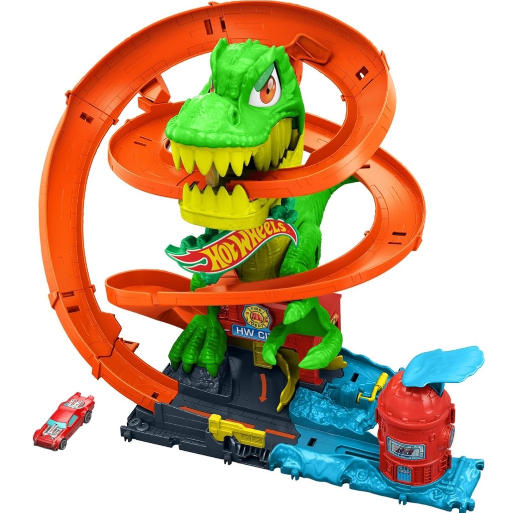 Pista Hot Wheels T-Rex Batalha Blaze JBM73 - Mattel