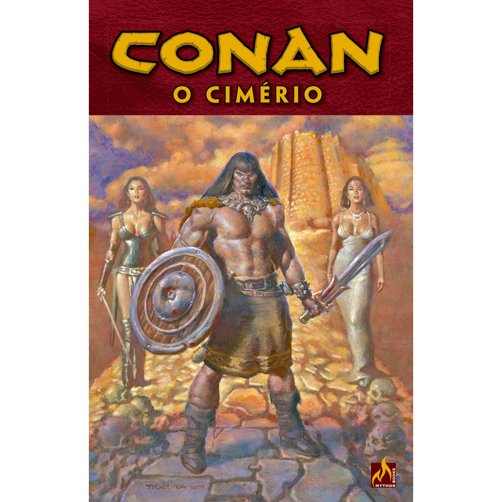 Capa do livro Comics - Conan - O cimério omnibus vol. 1 - Mythos Editora