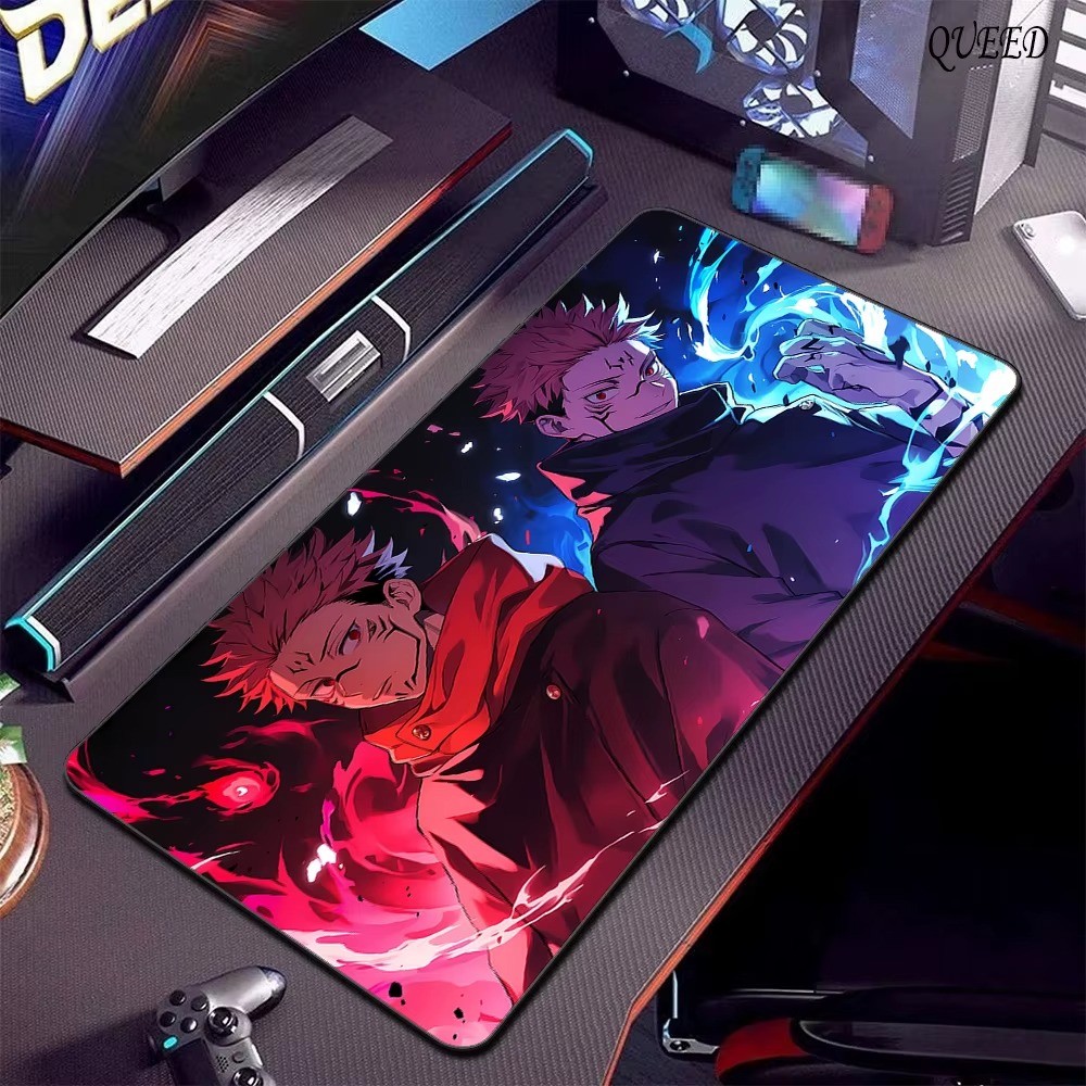 Mouse Pad Para Jogos Jujutsu Kaisen Gojo Satoru Teclado de Computador Tapete de Mesa de Borracha