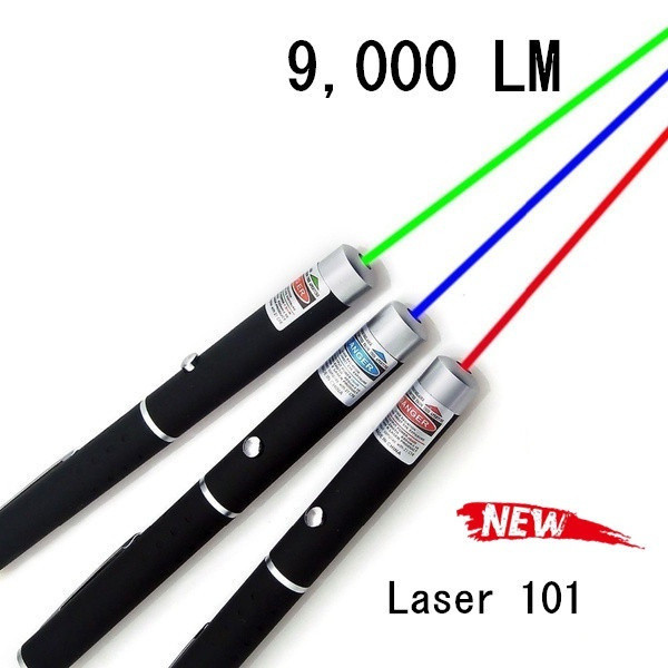 Caneta laser nova e potente, verde, vermelha e azul, 5mW XOZ4