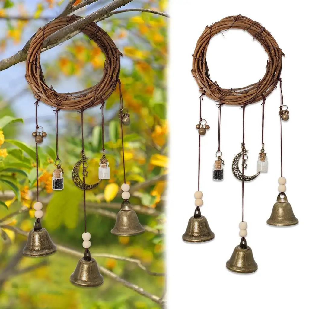 Decoração Suspensa BohoBell, Ornamento Vintage para Pendurar na Porta, Suprimentos para Decoração de Casa, Decoração de 