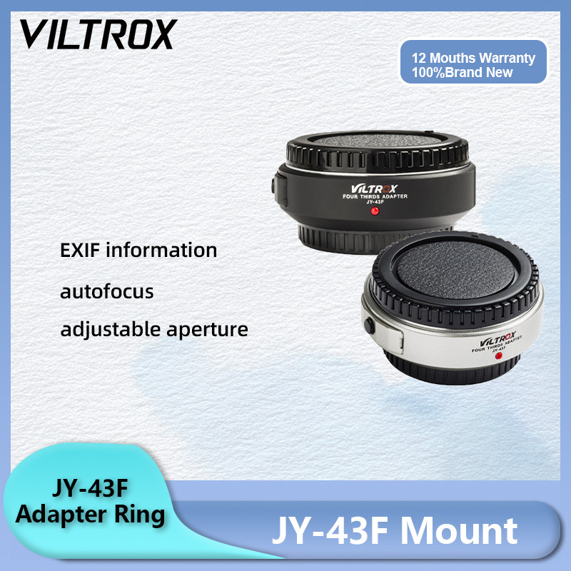 VILTROX JY-43F 4/3 Lente Para Foco Automático Micro M4 Adaptador De Câmera Montagem Olympus PL8 E-M5 PM1 M10 III Panason