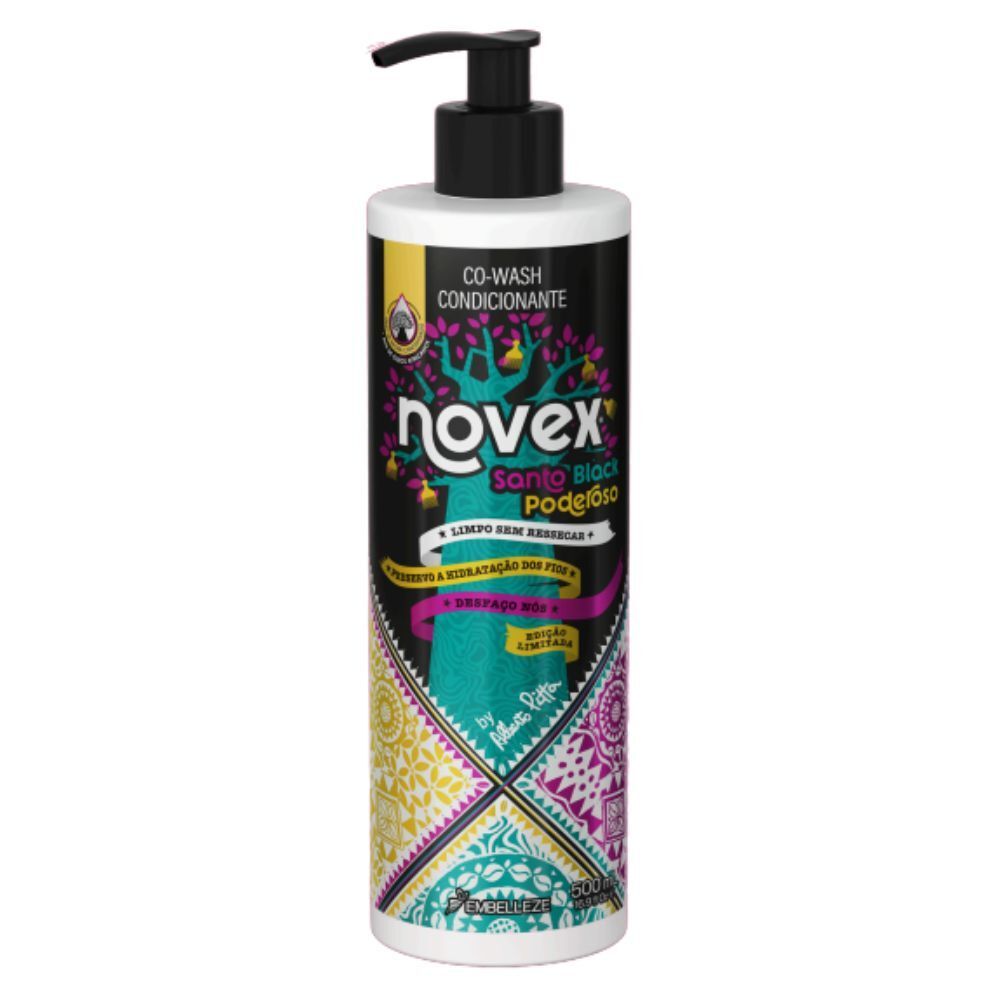 NOVEX SANTO BLACK CO-WASH COND 500ML