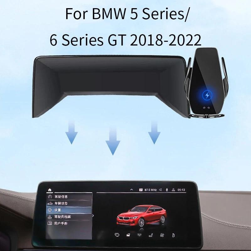 Suporte Do Telefone Carro Para BMW Série 5 6GT 525i 530i 540i F10 F11 F18 G30 G31 G32 G38 Tela De Carregamento Sem Fio M