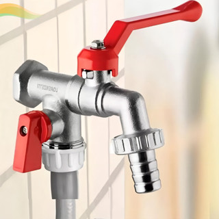 Torneira Esfera Tanque Máquina 2 Saídas Bico 1/2X3/4 Parede Tanque Maquina de Lavar em Oferta na Shopee