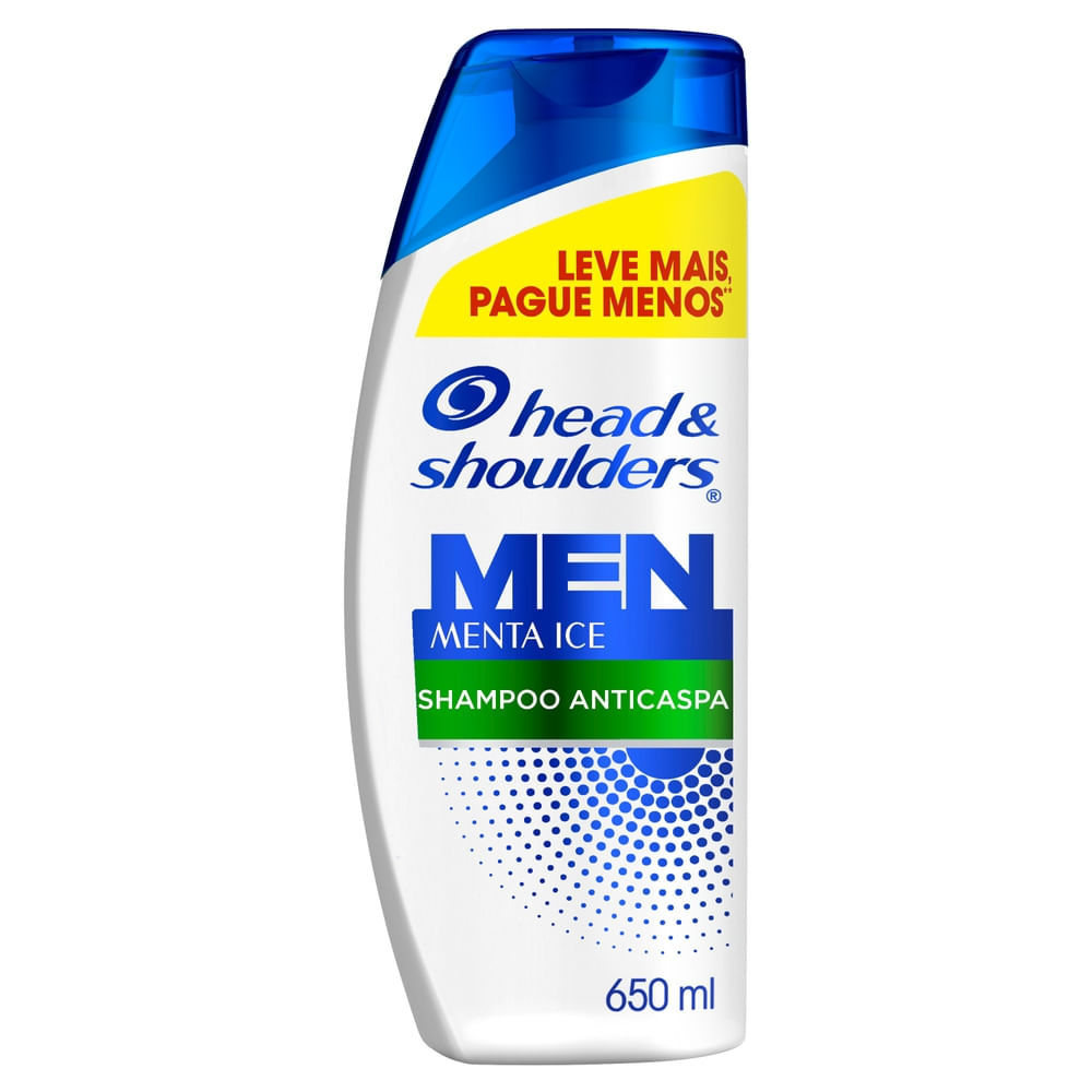 Shampoo Anticaspa Head & Shoulders Menta Ice Leve Mais por Menos 650ml