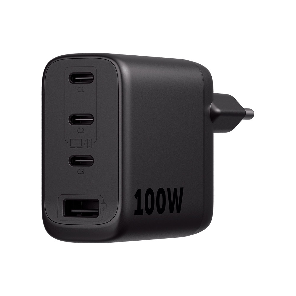 Carregador Turbo 100W Gan EC 31 Power com 3 Portas USB-C Intelbras em Oferta na Shopee