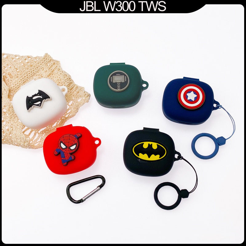 Capa Macia Para Fone De Ouvido , Protetora JBL Wave Flex 2 Marvel Cartoon Batman