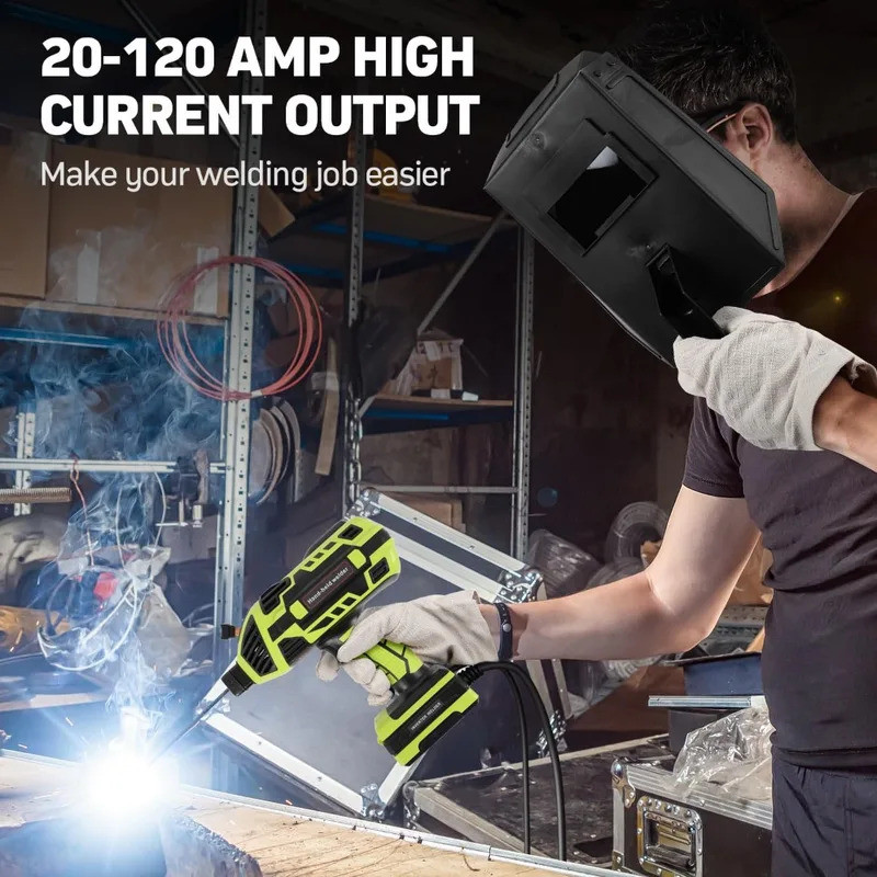 Máquina De Solda Portátil 110V , Com Inversor IGBT , 6 Ajuste De Corrente Variável , Pistola De Soldador A Arco De 20-12