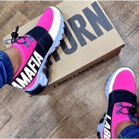 Tênis Feminino Caminhada/Academia LabelaMafia Refletivo Linha Premium Confortável