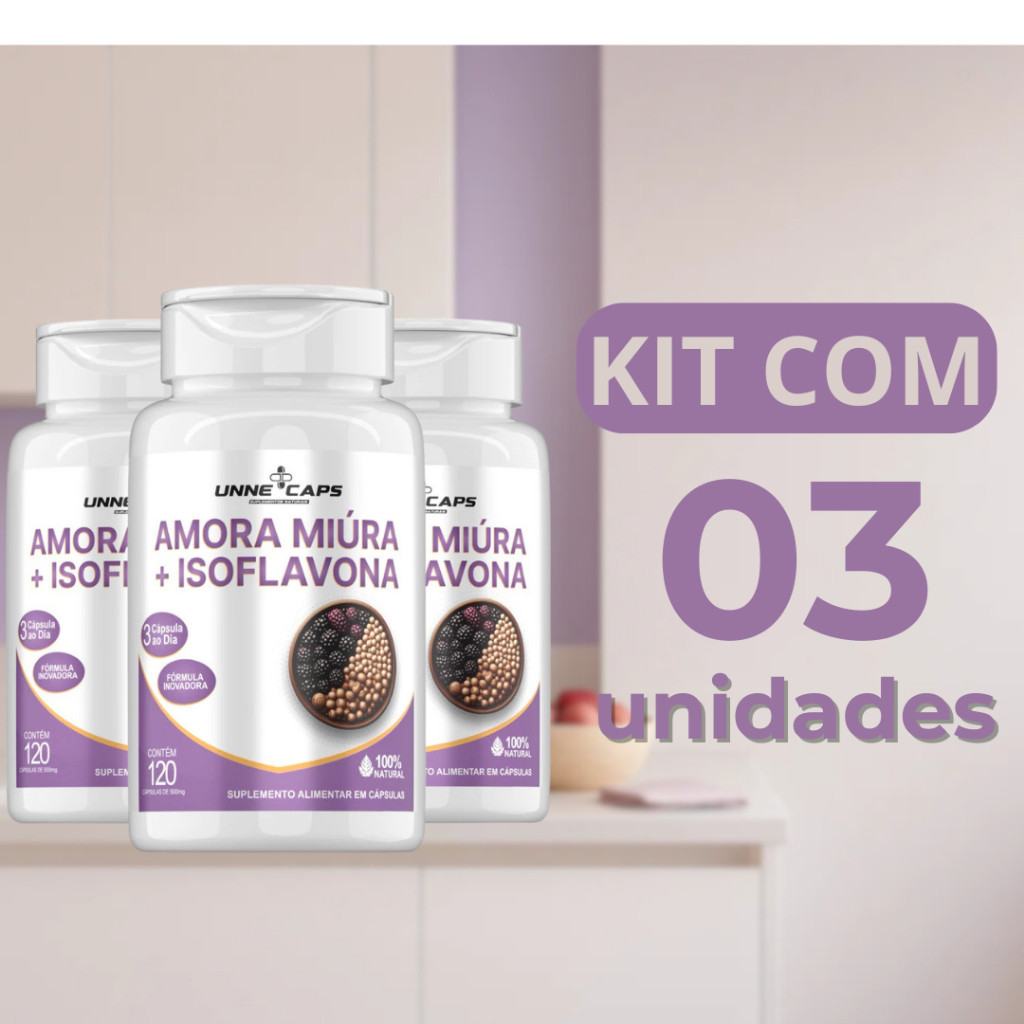 Amora com Isoflavona 100% Pura 120 cápsulas 500 MG