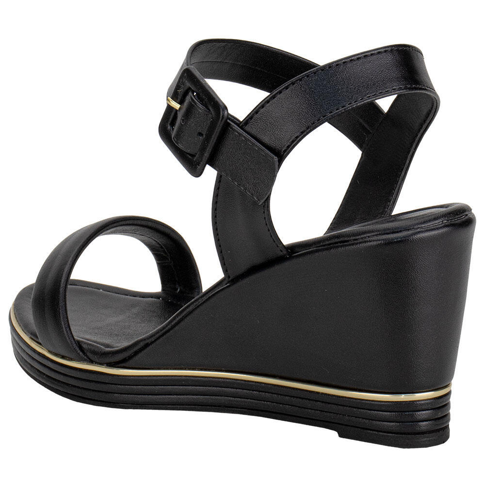 Sandália Feminina Anabela Via Scarpa 124116667 · foto 2