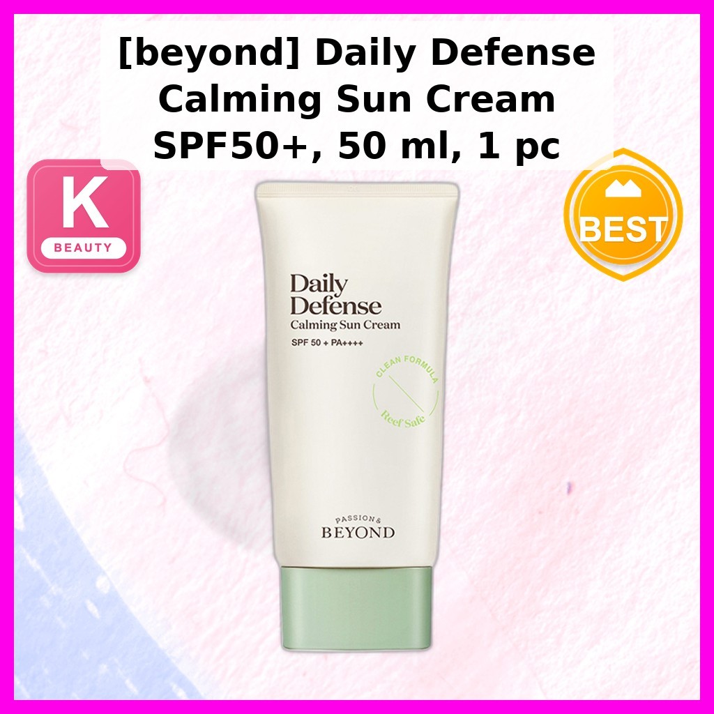 [beyond] Creme Solar Calmante Daily Defense Fps50 + , 50 ml , 1 Unidade/Coreano/Fórmula Leve Da K-GOODS
