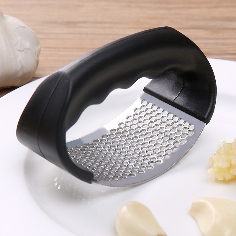 Espremedor Amassador de Alho - Aço Inox e ABS de Qualidade, Auxilia na Preparação Culinária