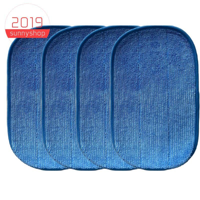 [Bestseller S] Substituição De Esfregão A Vapor 4 Unidades De Almofadas Têxteis , Laváveis Para Limpador De Piso Duro 2 