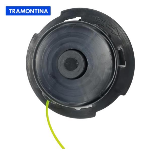 Peça Tampa com  Carretel e Mola Para Aparadores Roçadeiras Original Tramontina