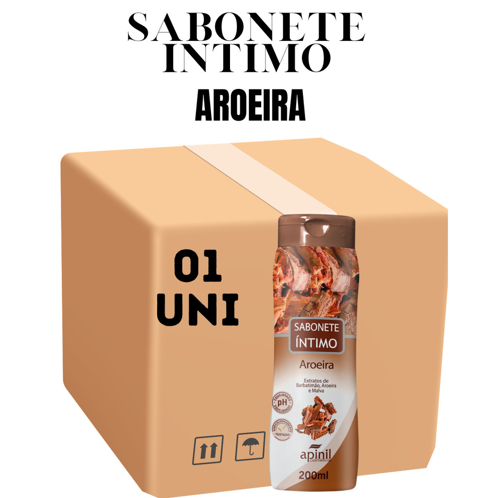 Sabonete Íntimo Feminino Aroma de Aroeira 200ml Apinil