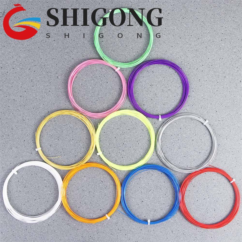 SHIGONG Peteca Net Raquete Esportes Nanofibra De Carbono ND-65 Linha 0.7mm De Corda De Badminton