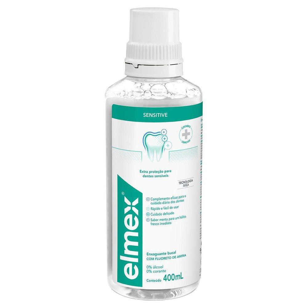 ENXAGUANTE BUCAL ELMEX SENSITIVE 400ML em Oferta na Shopee