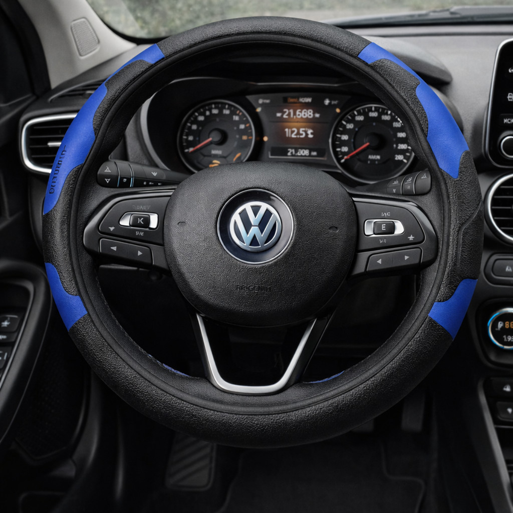 Capa de Volante para Carros Universal Reforçada Aderente Antiderrapante Cores e Modelos Fácil Instalação
