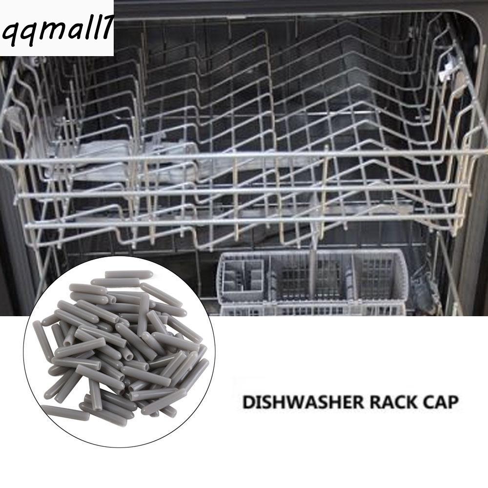 QQMALL1 100pcs Tampa De Ponta , Tampas Redondas Duráveis Para Rack De Máquina De Lavar Louça De Borracha Flexíveis