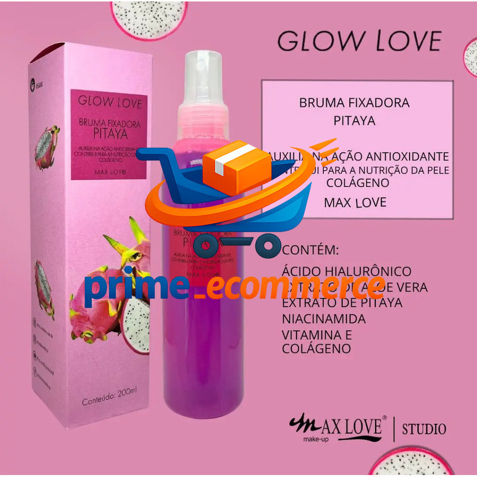 (V)Bruma Fixadora Pitaya Max Love Glow Love 200ml – Hidrata e Ilumina5V7S