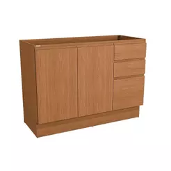 Módulos de Cozinha Kappesberg Ciela Balcão Ciela R626 c/ 2 Portas e 3 Gavetas s/ Tampo 120cm Canela-Kappesberg