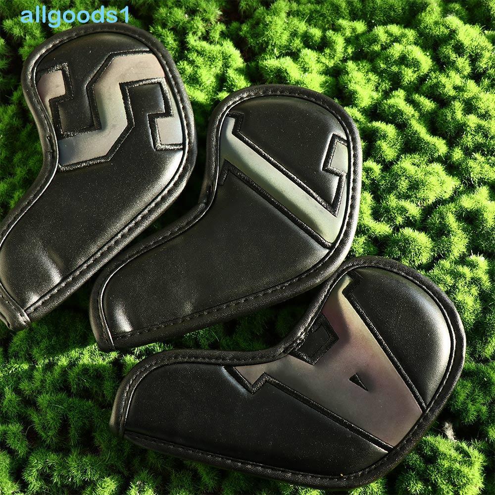ALLGOODS Golf Club Head Covers 6 Clors Acessórios PU Couro Capas À Prova De Poeira Capa De Cunha De Golfe