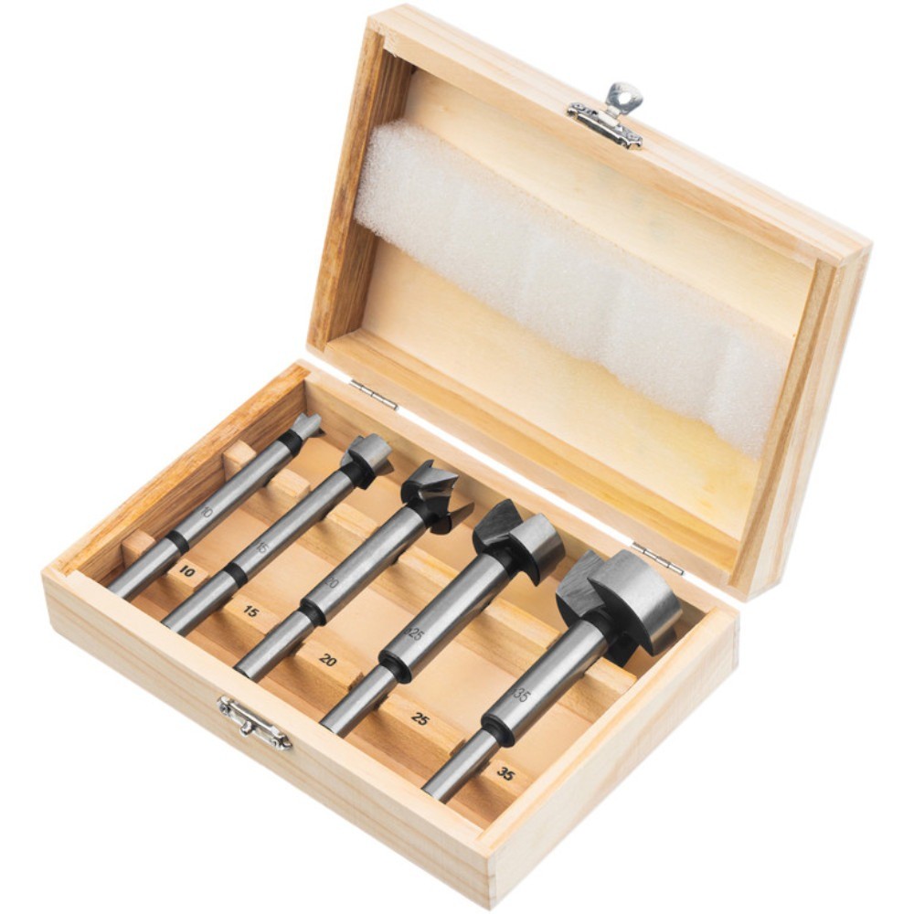 Jogo de brocas 10 a 35 mm para fechadura com 5 peças - 7044055 Sparta