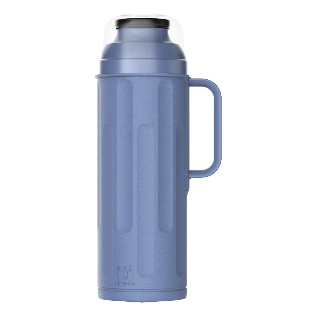 Garrafa térmica térmica pessoal Pico Matero Conserv Cor de água fria e quente azul urbano