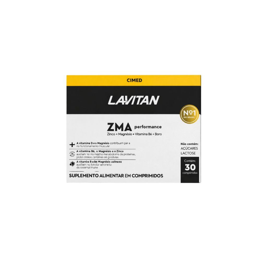 Suplemento Lavitan ZMA Performance 30 Comp Cimed